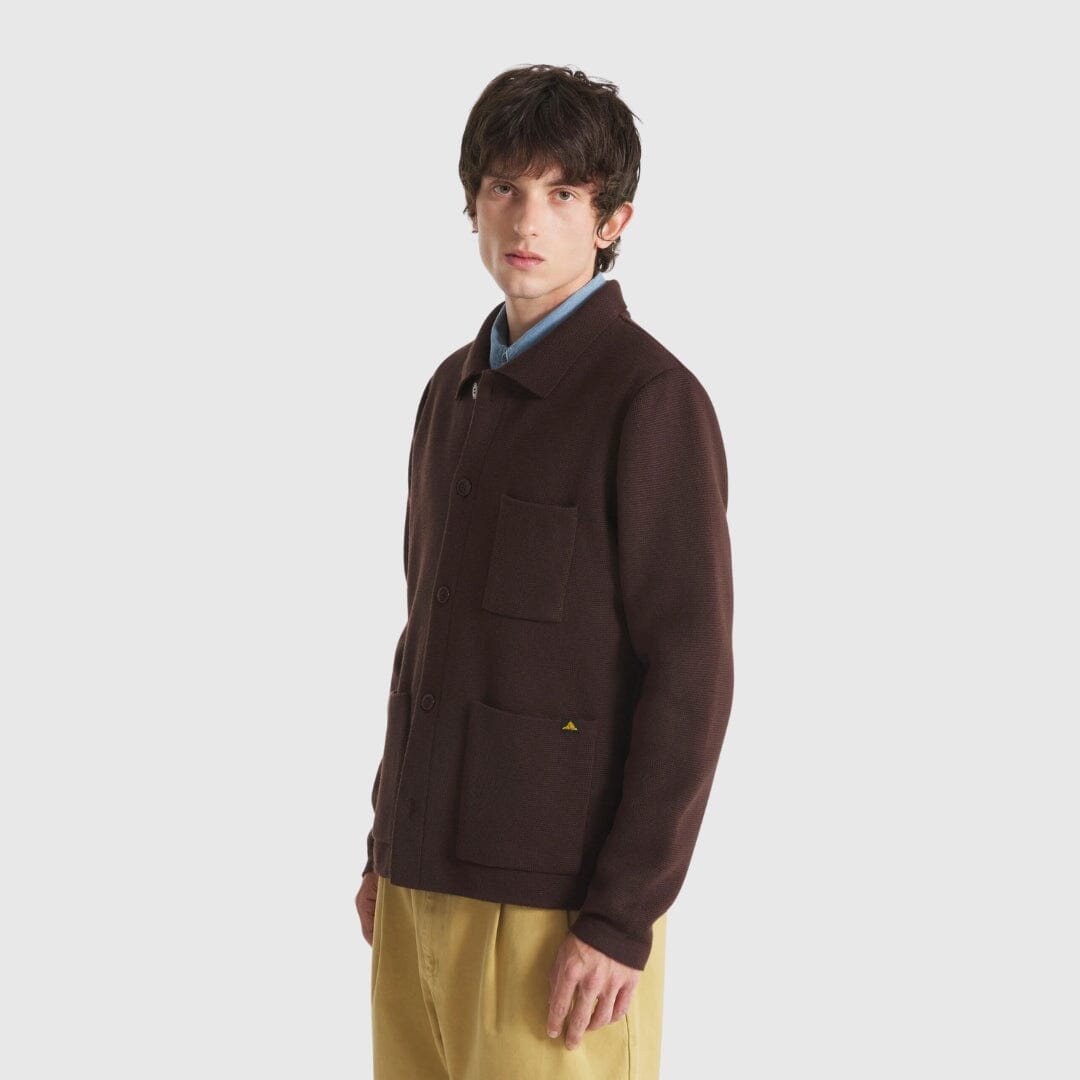 Le Mont Saint Michel Guino Cardigan - Moka Knitwear Le Mont Saint Michel 