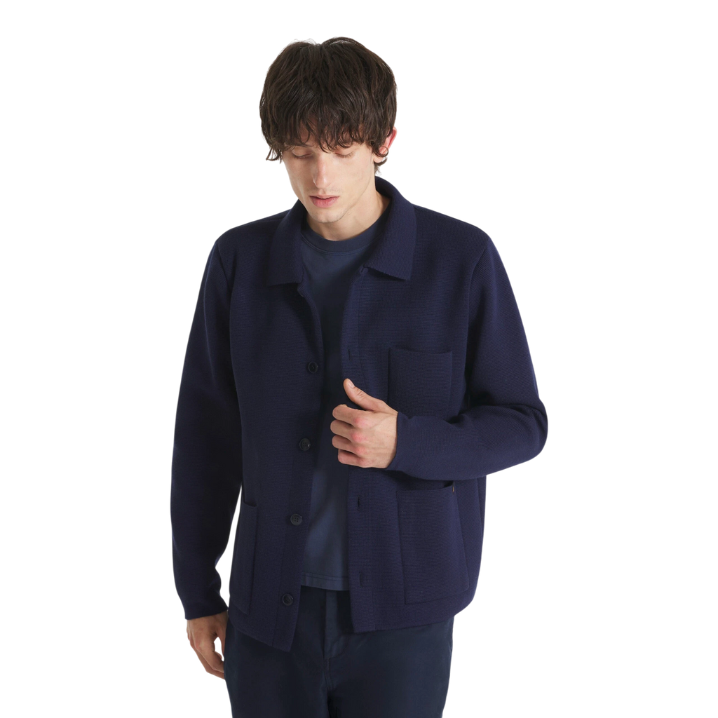 Le Mont Saint Michel - Guino - Work Cardigan - Navy Cardigan Le Mont Saint Michel 