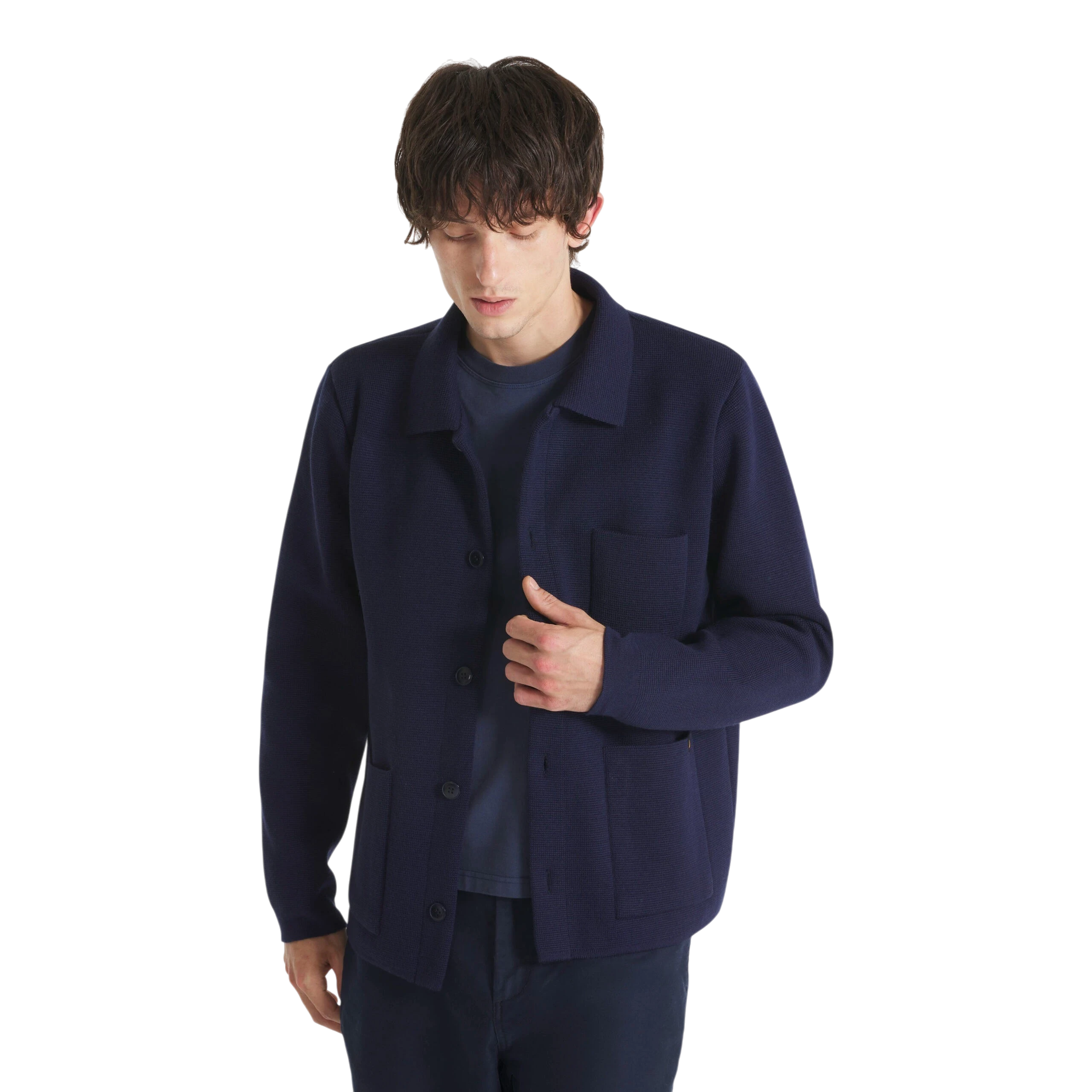 Le Mont Saint Michel - Guino - Work Cardigan - Navy Cardigan Le Mont Saint Michel 