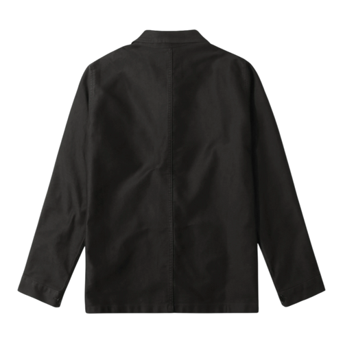 Le Mont Saint Michel Moleskin Work Jacket - Black Overshirt Le Mont Saint Michel 