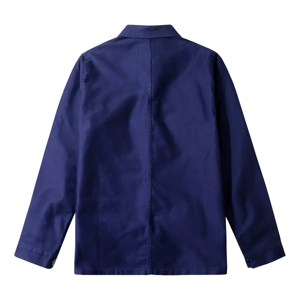 Le Mont Saint Michel Moleskin Work Jacket - Blue Overshirt Le Mont Saint Michel 