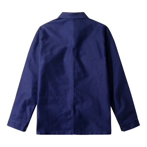 Le Mont Saint Michel Moleskin Work Jacket - Blue Overshirt Le Mont Saint Michel 