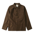 Le Mont Saint Michel Moleskin Work Jacket - Brown Overshirt Le Mont Saint Michel 