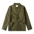 Le Mont Saint Michel Moleskin Work Jacket - Khaki Overshirt Le Mont Saint Michel 