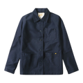 Le Mont Saint Michel Moleskin Work Jacket - Navy Overshirt Le Mont Saint Michel 