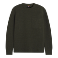 Le Mont Saint Michel Salaun Virgin Wool Sweater - Khaki Genser Le Mont Saint Michel 