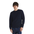 Le Mont Saint Michel - Salaun - Virgin Wool Sweater - Navy Genser Le Mont Saint Michel 