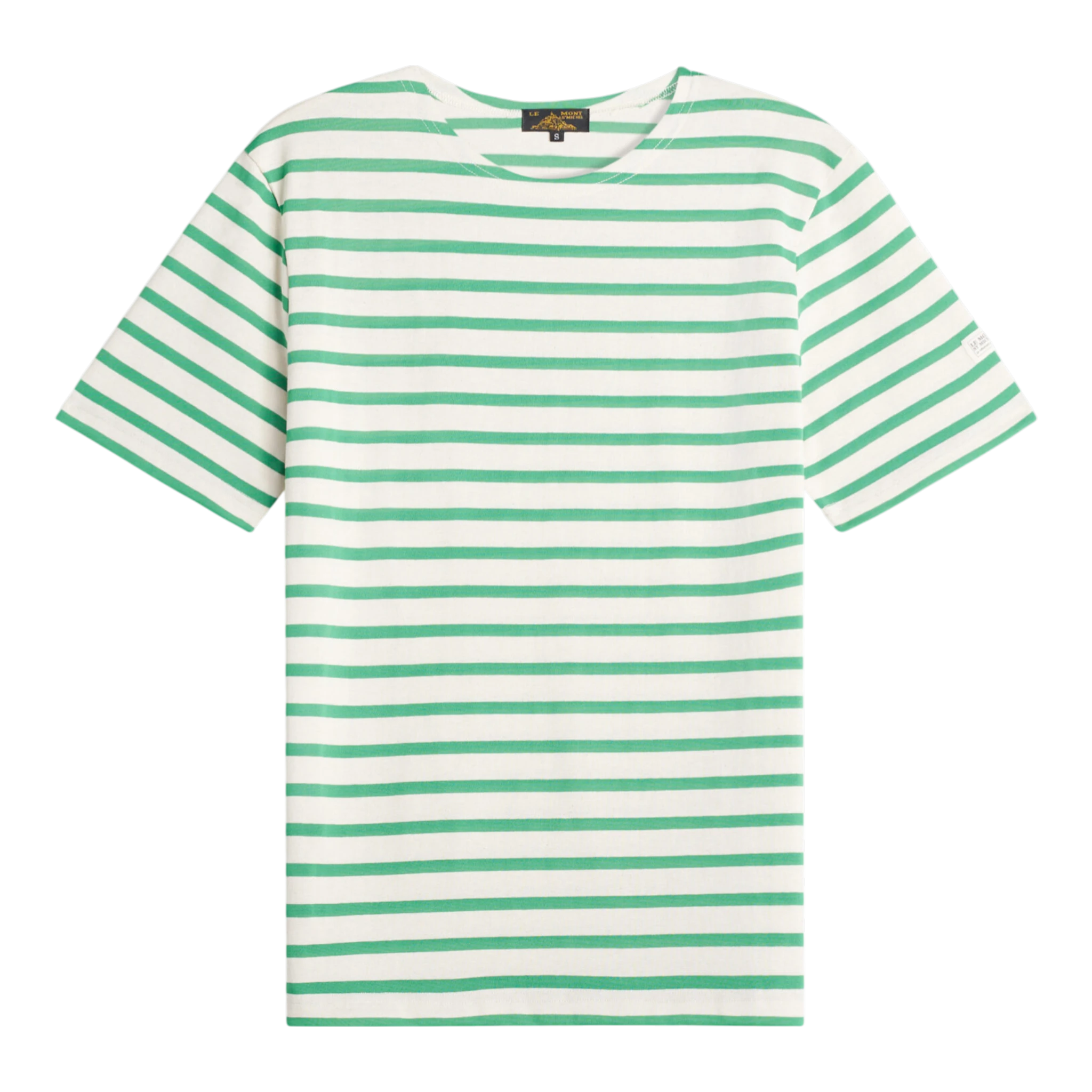 Le Mont Saint Michel Thibalt Mariniere T-shirt - Offwhite Green T-shirt Le Mont Saint Michel 