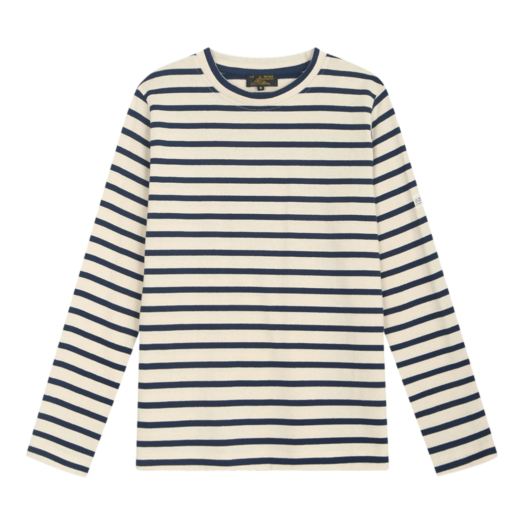 Le Mont Saint Michel Thurin Mariniere T-shirt - Offwhite Navy Longsleeve Le Mont Saint Michel 