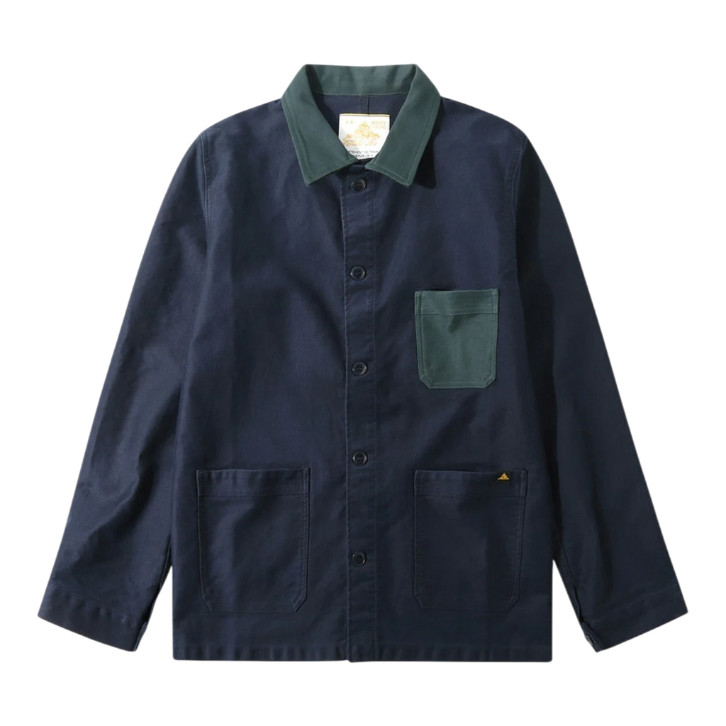 Le Mont Saint Michel - Valoris - Bicolor Work Jacket - Navy Jakke Le Mont Saint Michel 