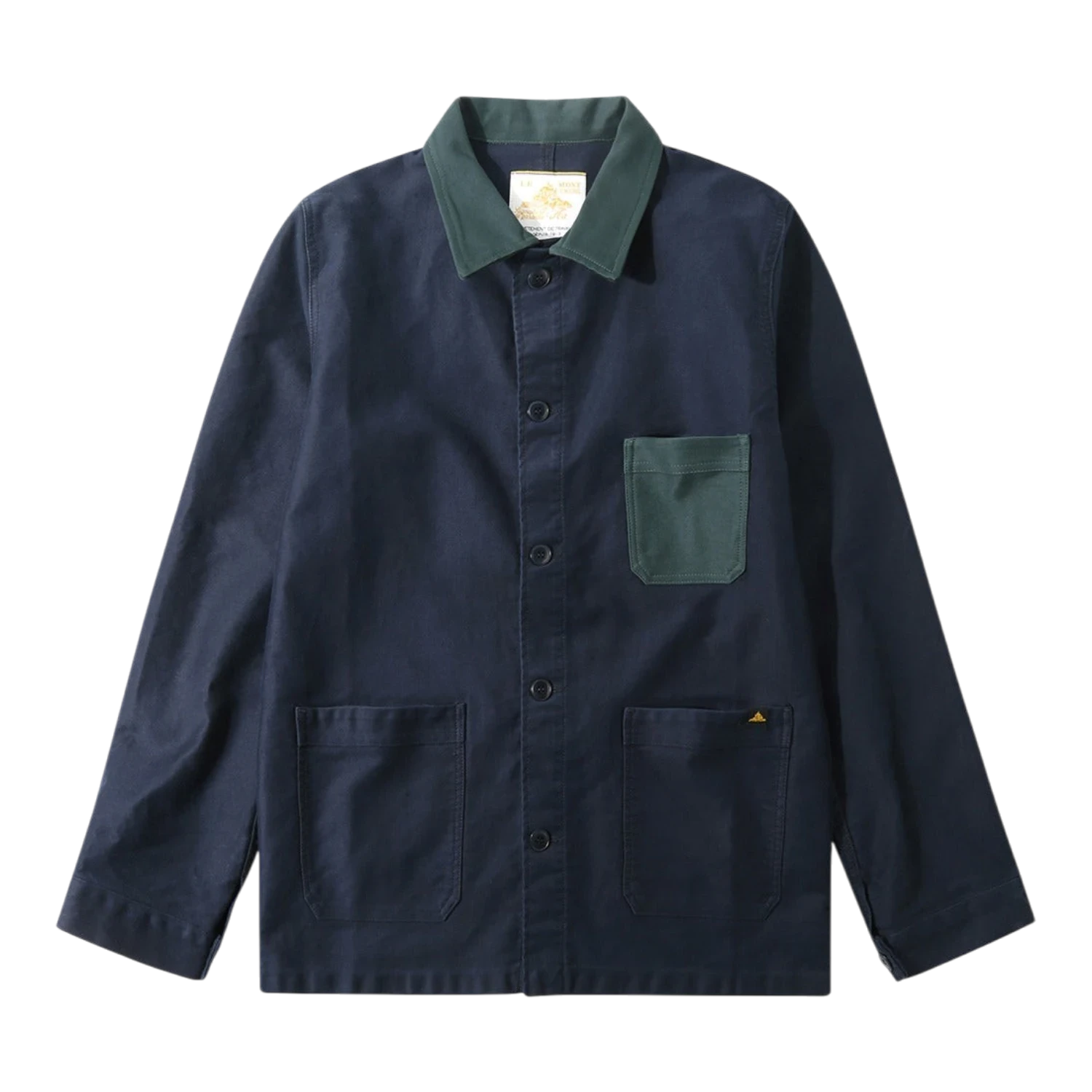 Le Mont Saint Michel - Valoris - Bicolor Work Jacket - Navy Jakke Le Mont Saint Michel 