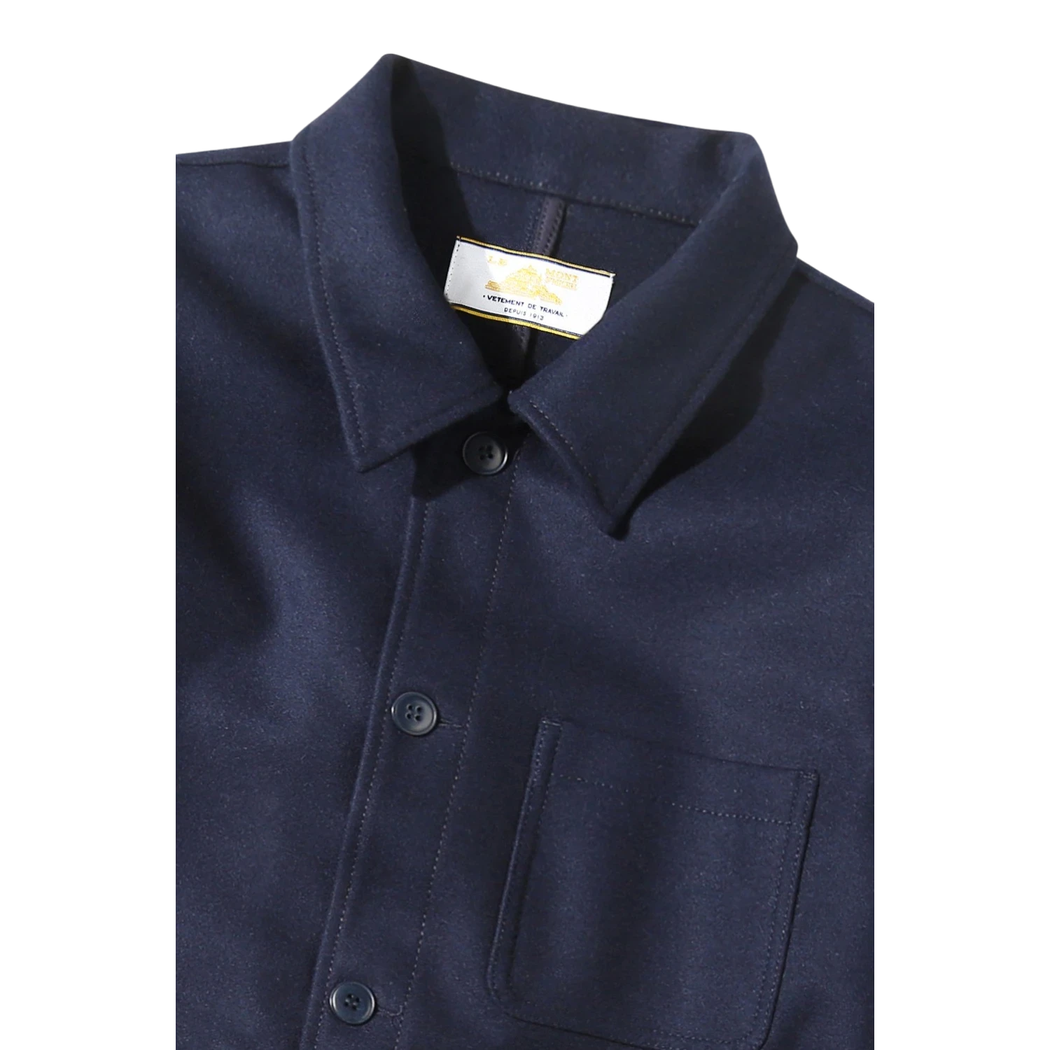 Le Mont Saint Michel - Victorien - Wool Work Jacket - Navy Jakke Le Mont Saint Michel 