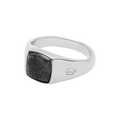 Leo Chevon - Oslo Larvikitt Ring - Sølv Dapper 