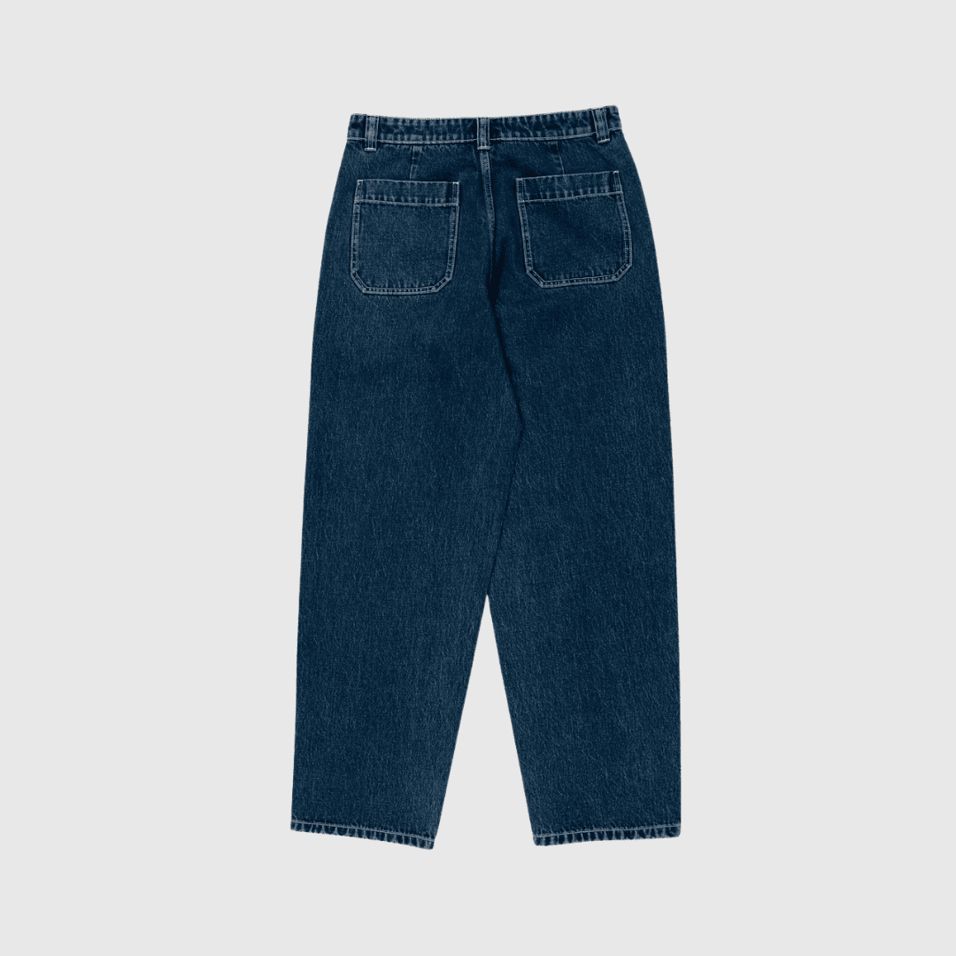 Libertine-Libertine Alert Denim Pants - Washed Blue Pants Libertine-Libertine 