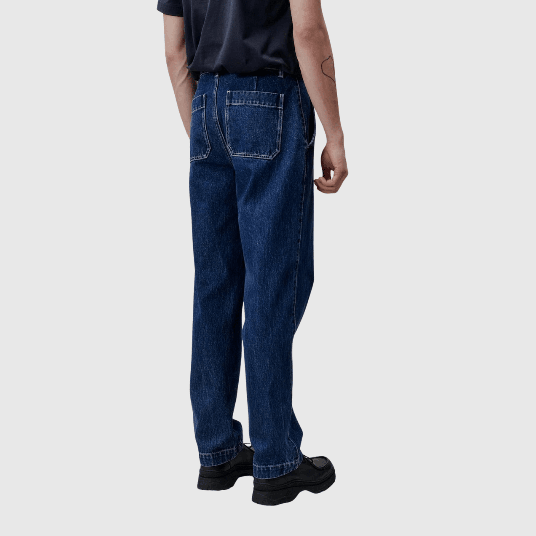 Libertine-Libertine Alert Denim Pants - Washed Blue Pants Libertine-Libertine 