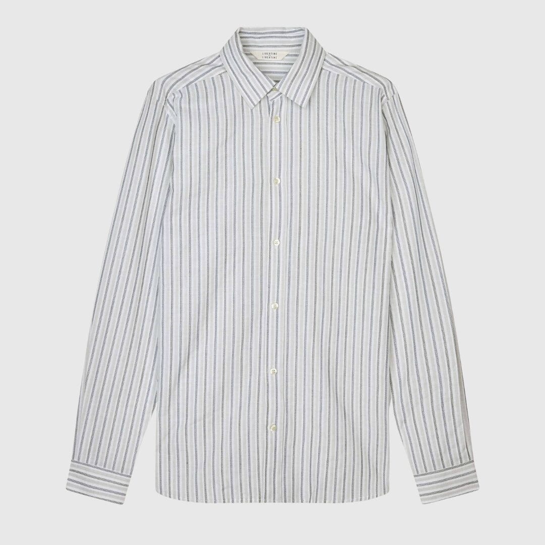Libertine-Libertine Babylon Shirt - Black / Sand stripe Shirt Libertine-Libertine 