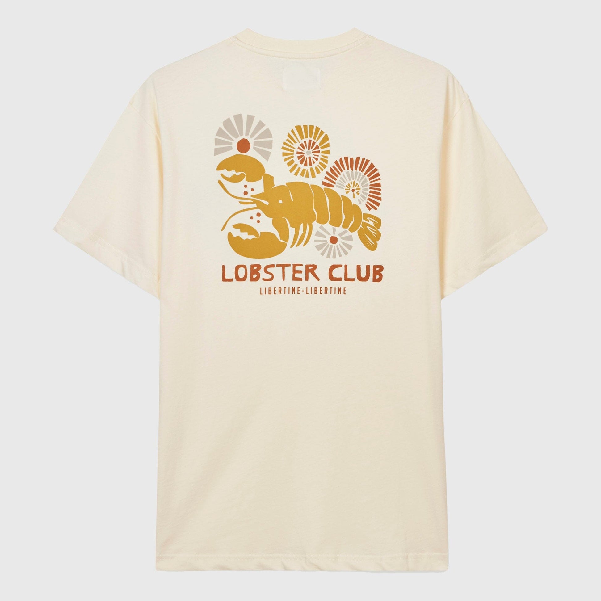 Libertine-Libertine Beat Lobster Tan T-Shirt - White T-Shirt Libertine-Libertine 