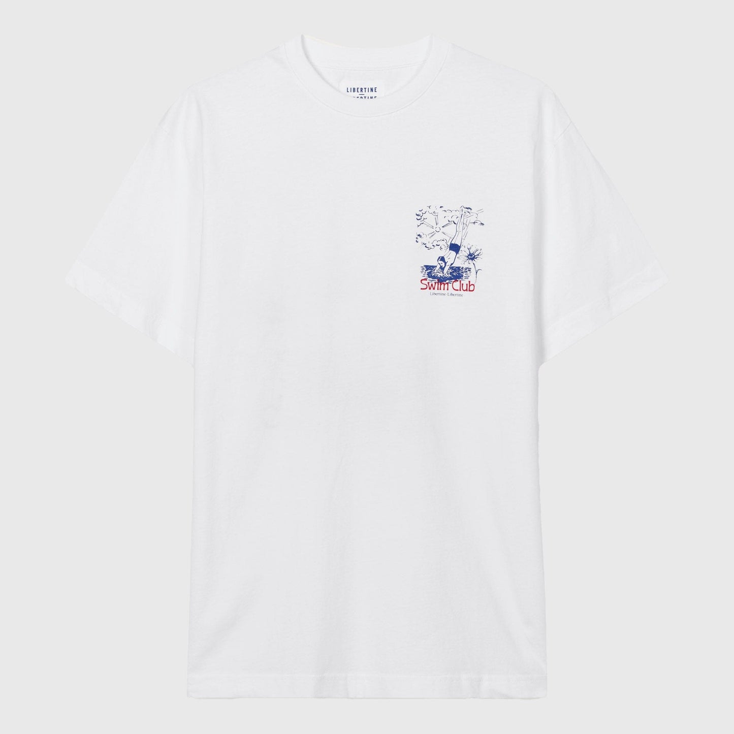 Libertine-Libertine Beat Swim Club Splash T-Shirt - White T-Shirt Libertine-Libertine 