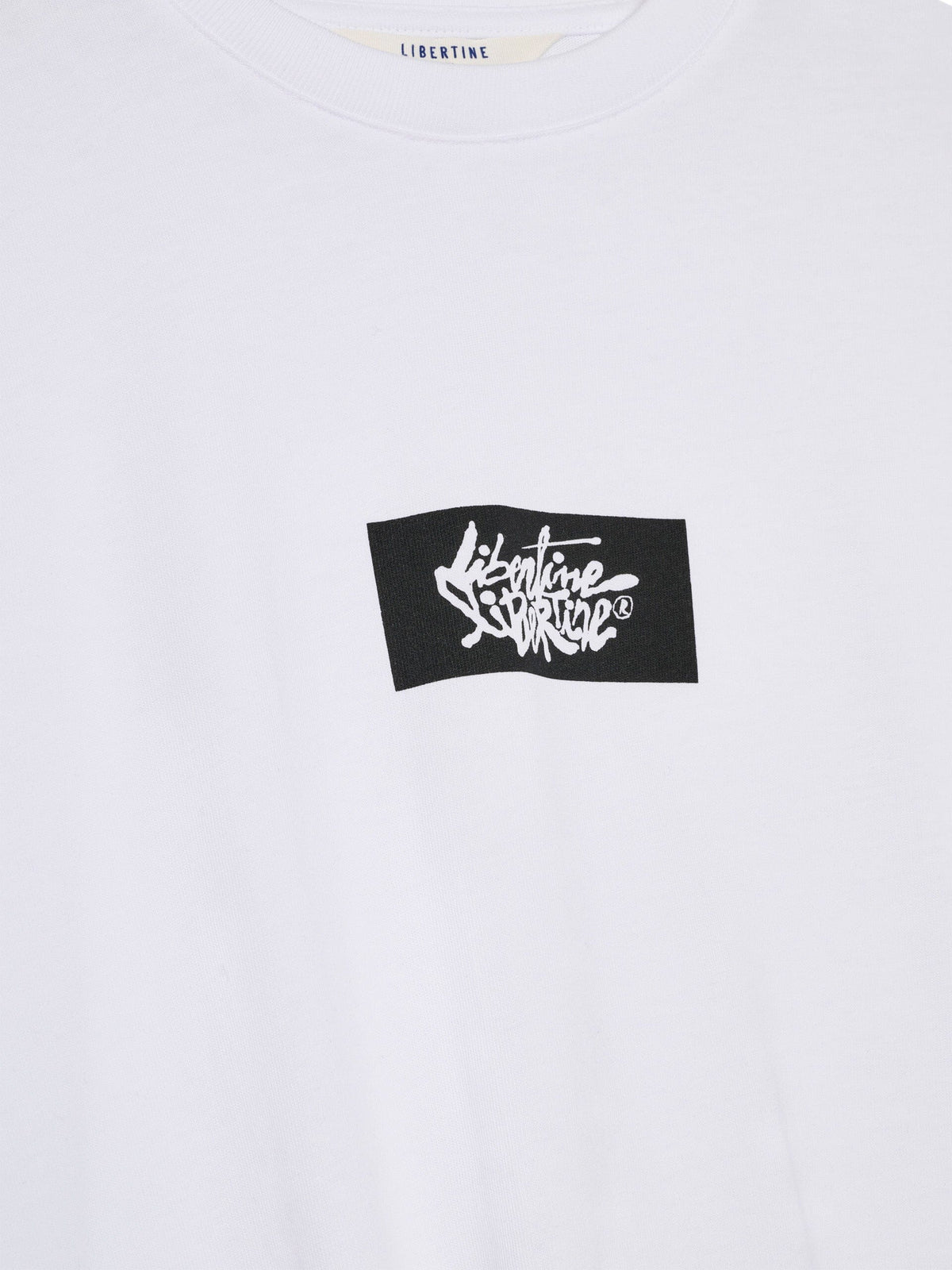 Libertine-Libertine - Broke Era Box Logo 3515 T-Shirt - White T-skjorte Libertine-Libertine 