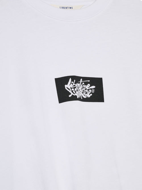 Libertine-Libertine - Broke Era Box Logo 3515 T-Shirt - White T-skjorte Libertine-Libertine 