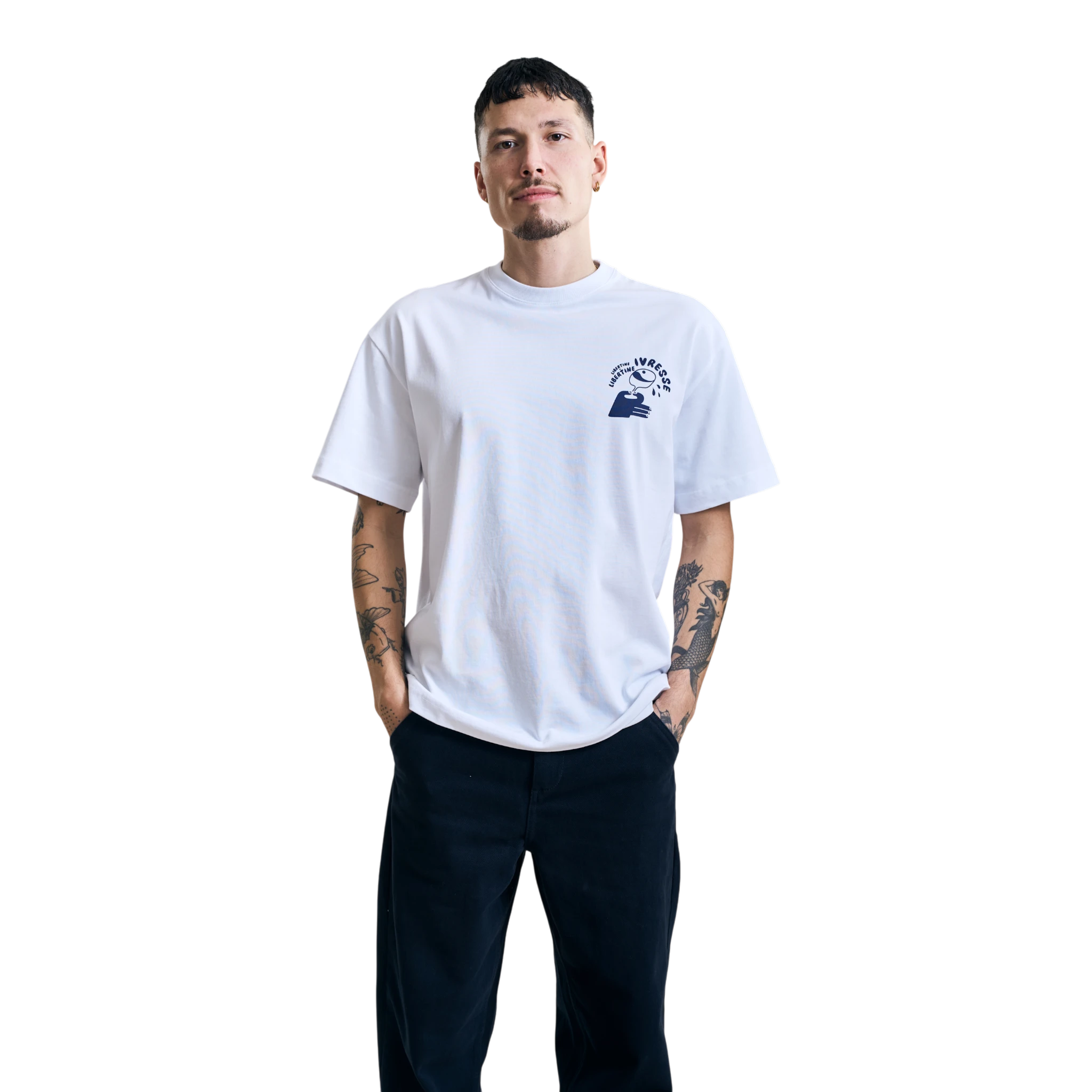 Libertine-Libertine Broke Inresse T-shirt - White T-shirt Libertine-Libertine 