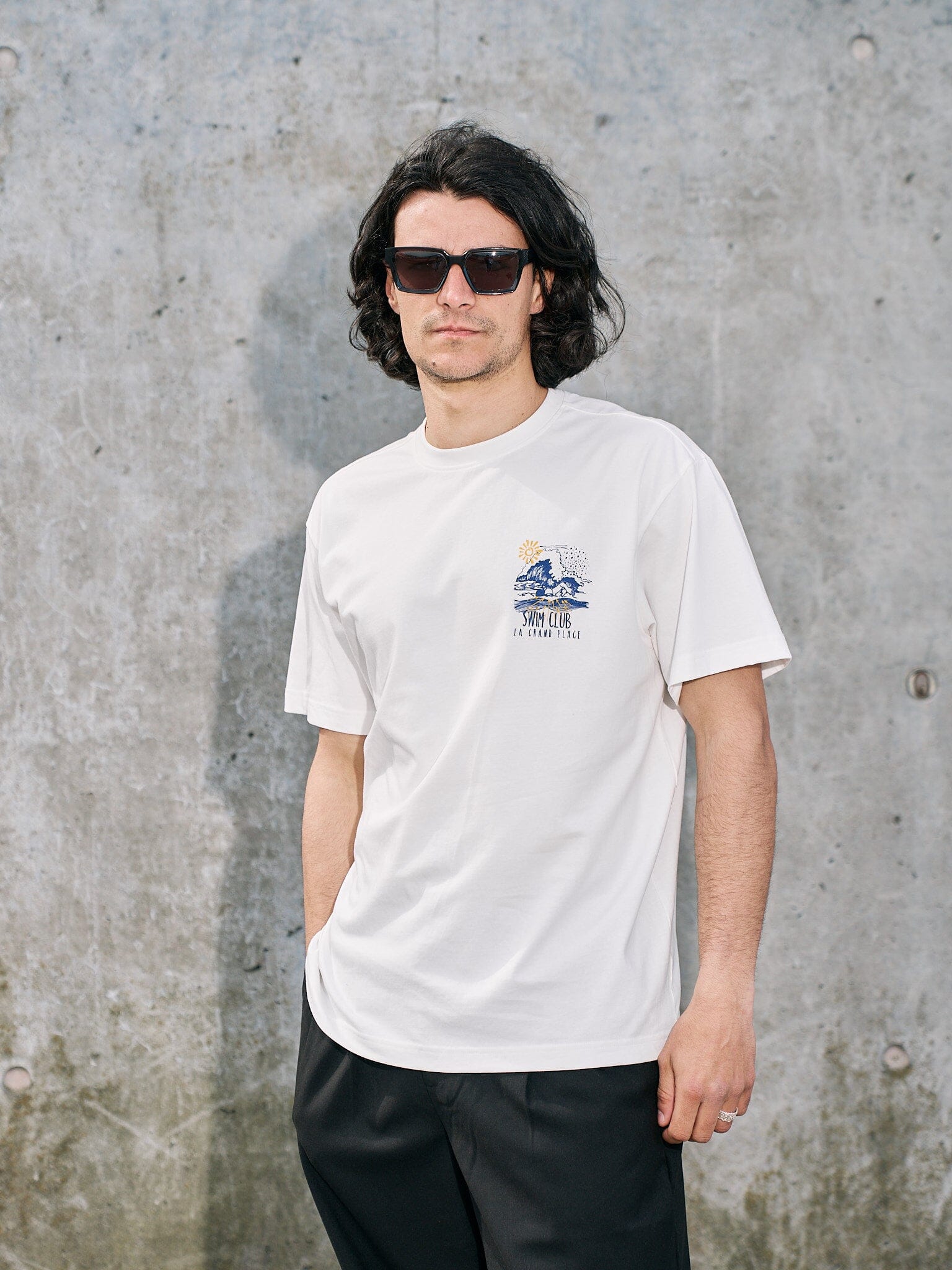 Libertine-Libertine - Broke - La Grand Plage - White T-skjorte Libertine-Libertine 