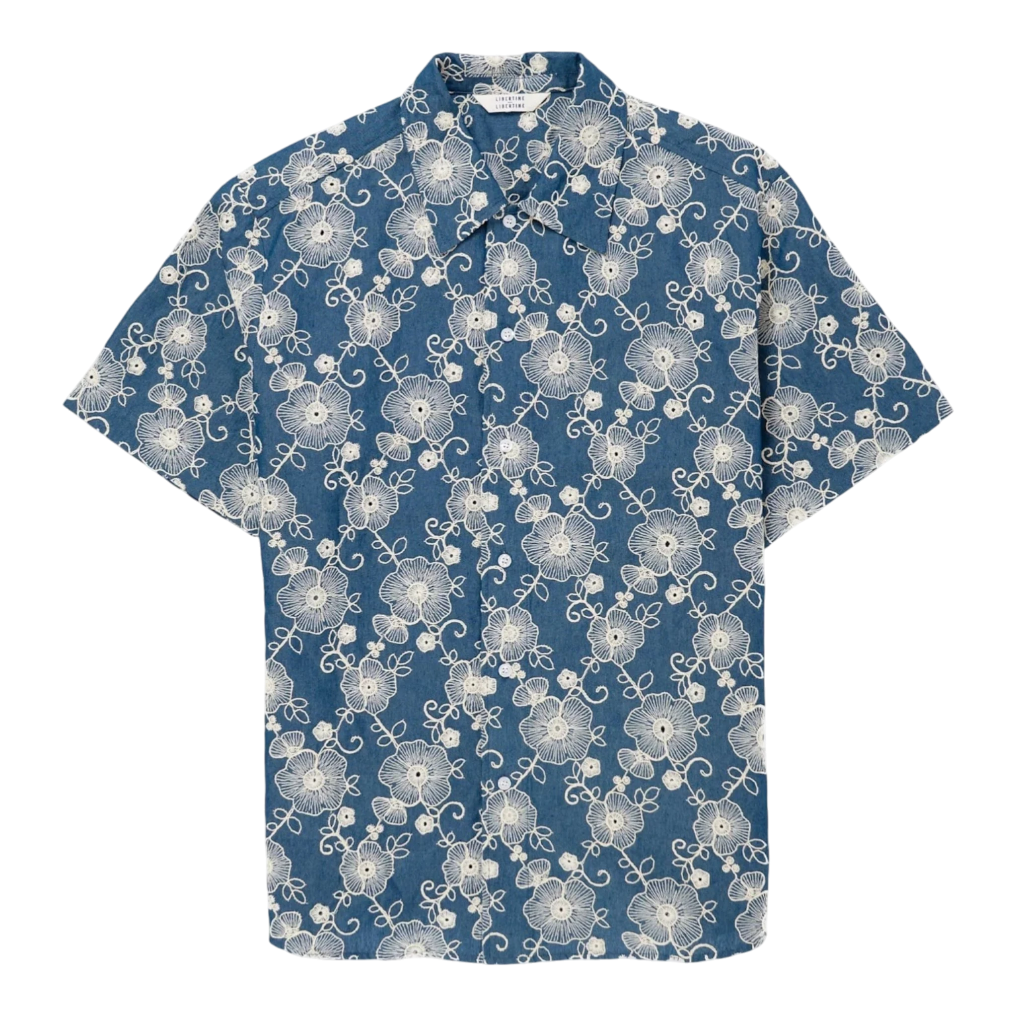 Libertine-Libertine Carbon Shirt - Blue Flower Shirt Libertine-Libertine 