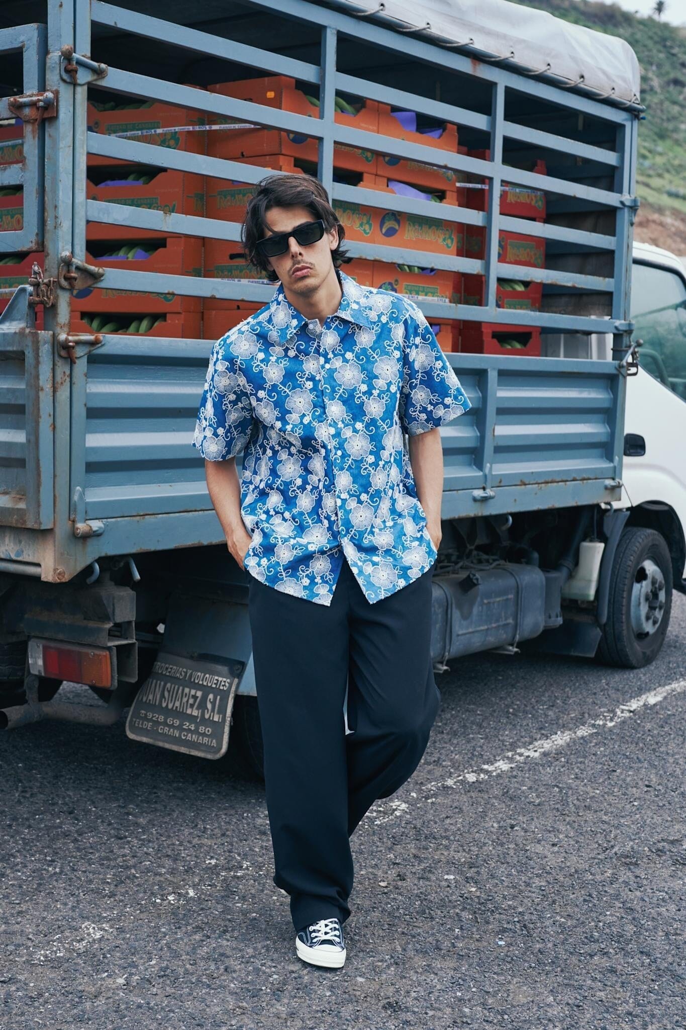 Libertine-Libertine Carbon Shirt - Blue Flower Shirt Libertine-Libertine 