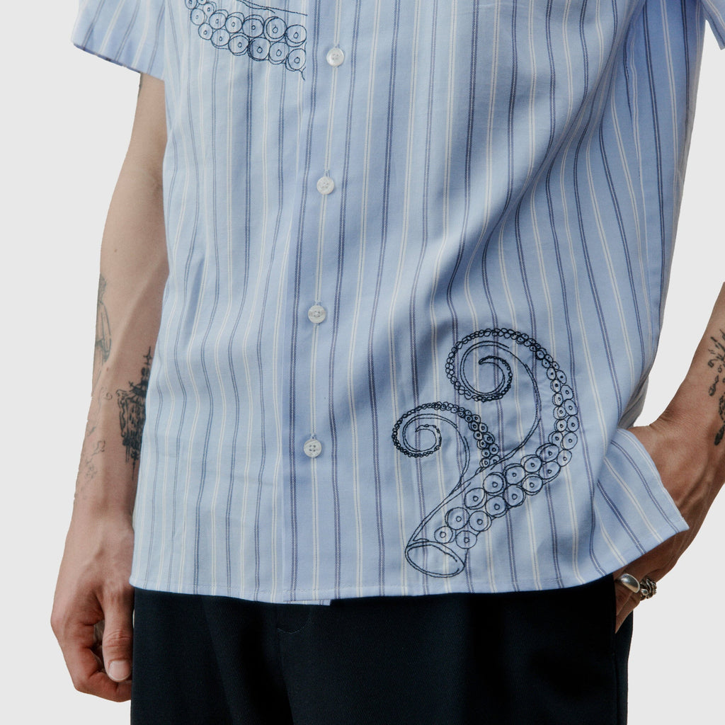 Libertine-Libertine Cave Shirt - Oxford Blue Stripe Shirt Libertine-Libertine 