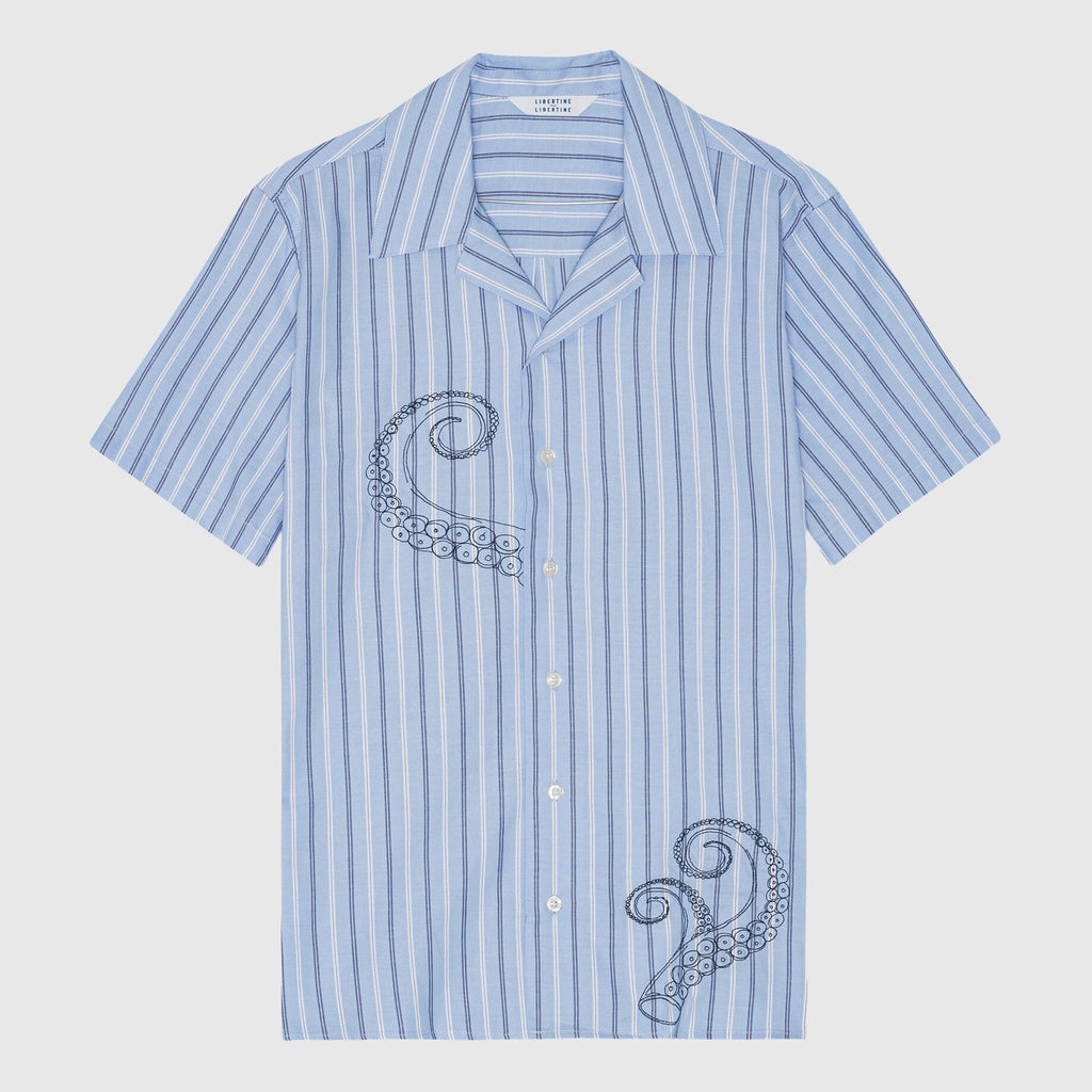 Libertine-Libertine Cave Shirt - Oxford Blue Stripe Shirt Libertine-Libertine 