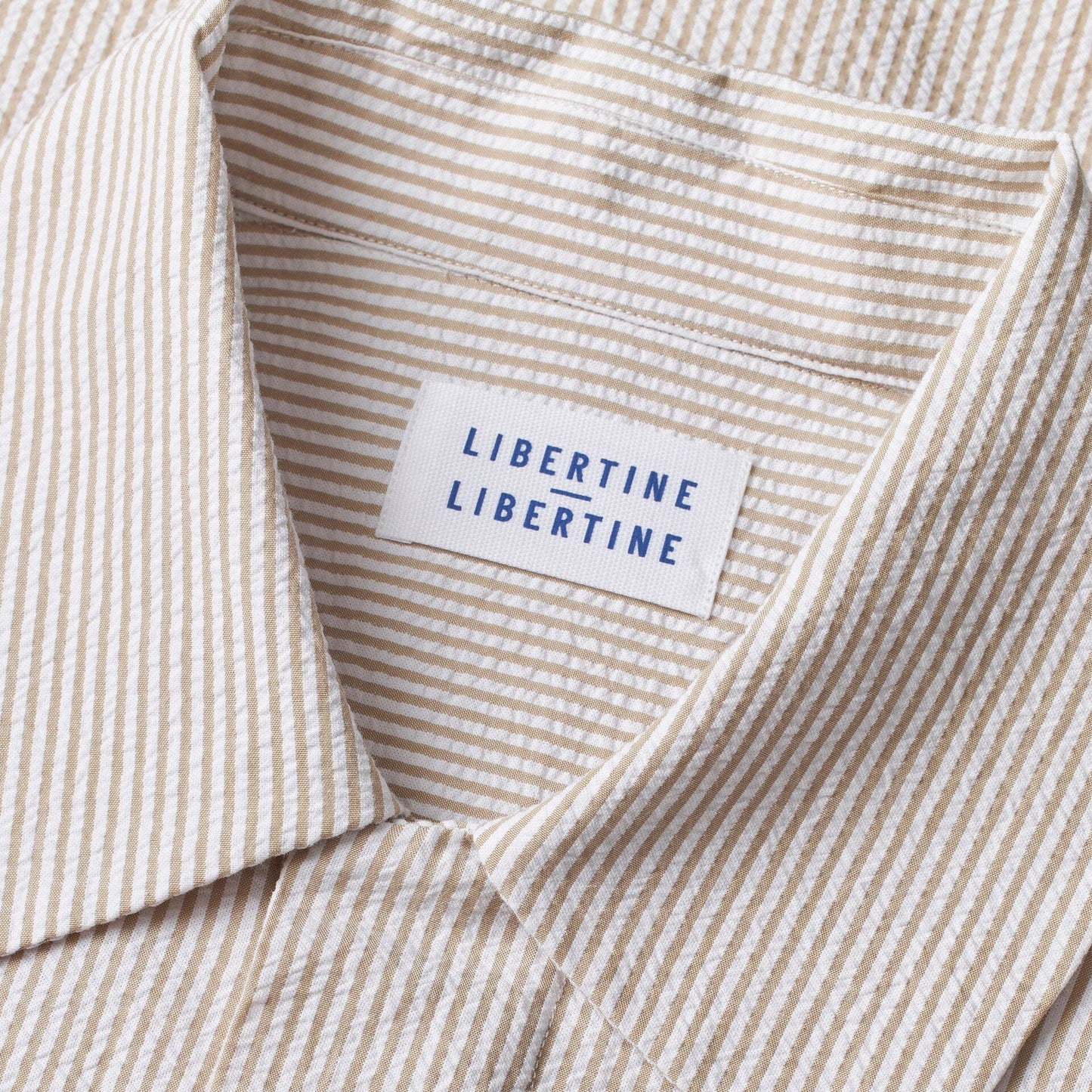 Libertine-Libertine Domain Shirt - Beige Stripe Shirt Libertine-Libertine 