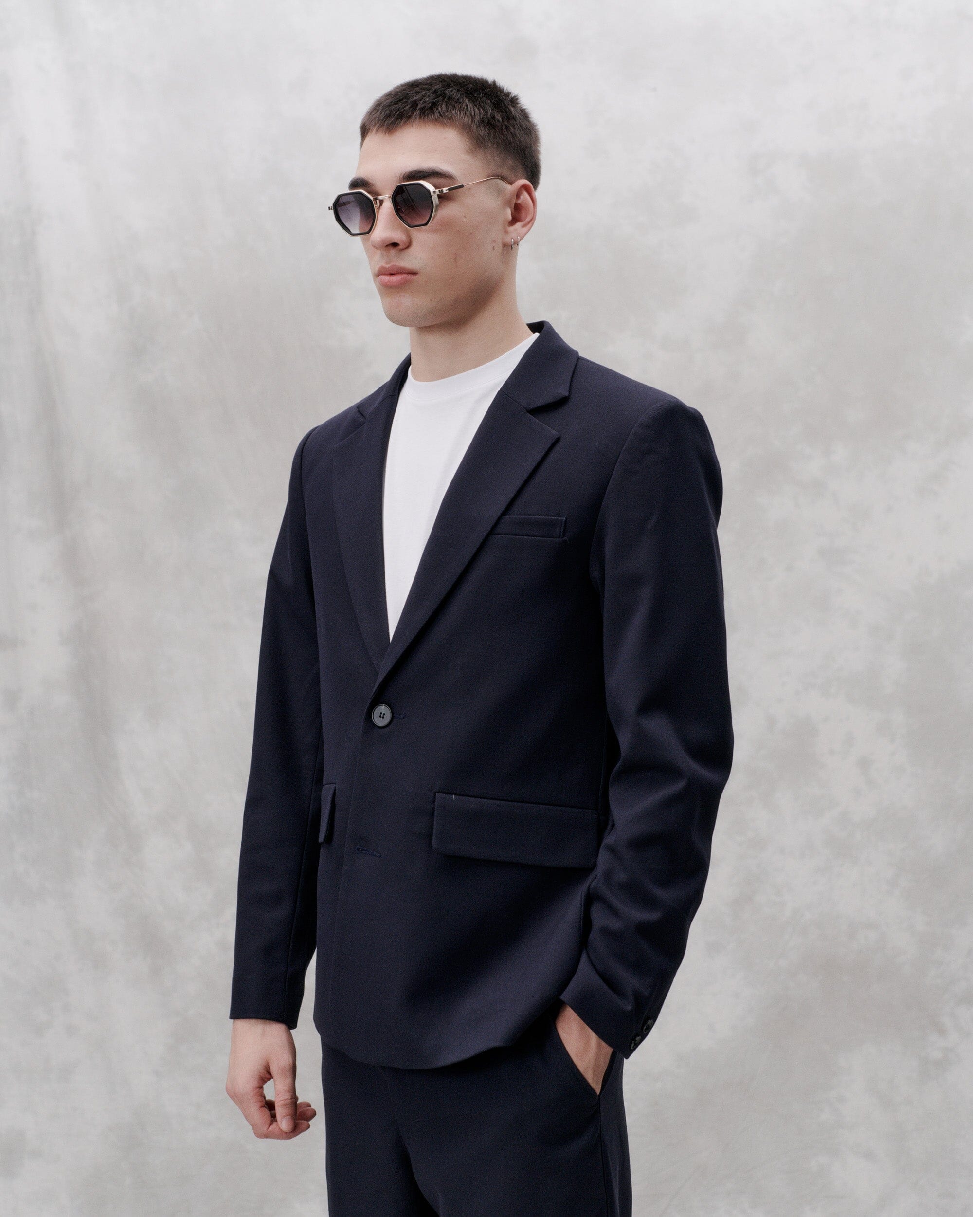 Libertine-Libertine React Blazer - Navy Jacket Libertine-Libertine 