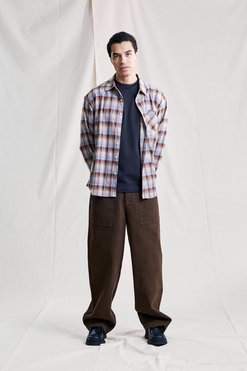 Libertine-Libertine - Record 3704 Shirt - Ice Blue Check Skjorte Libertine-Libertine 