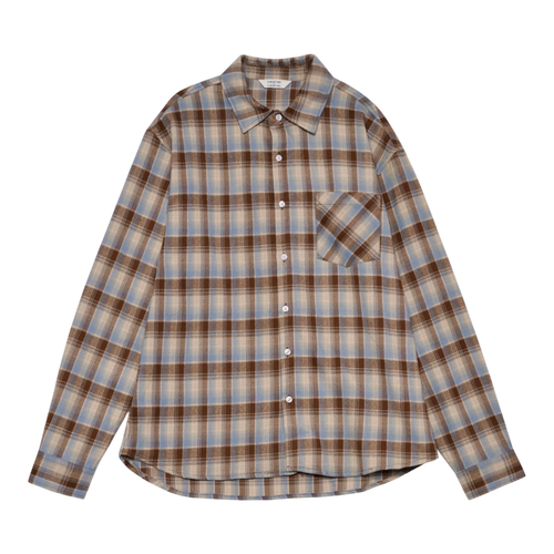 Libertine-Libertine - Record 3704 Shirt - Ice Blue Check Skjorte Libertine-Libertine 