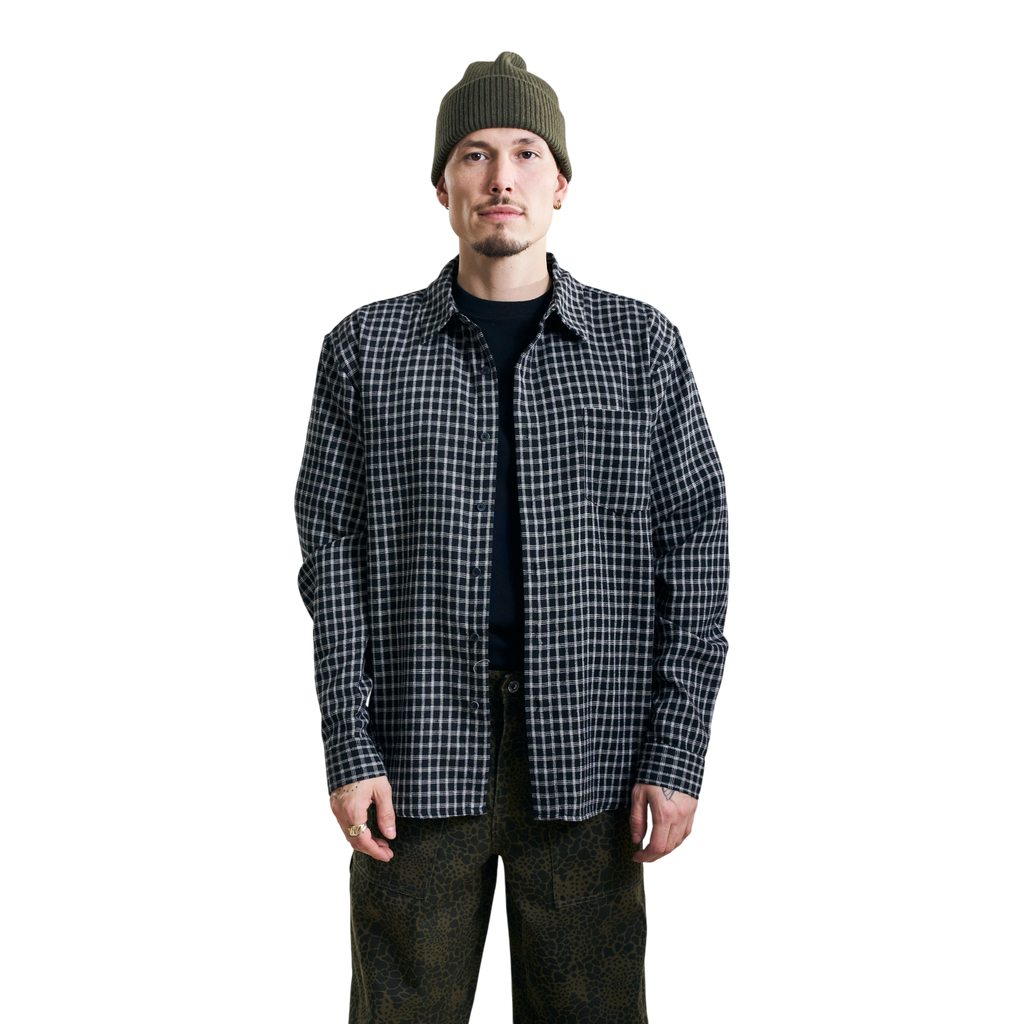 Libertine-Libertine Record Shirt - Black Check Shirt Libertine-Libertine 