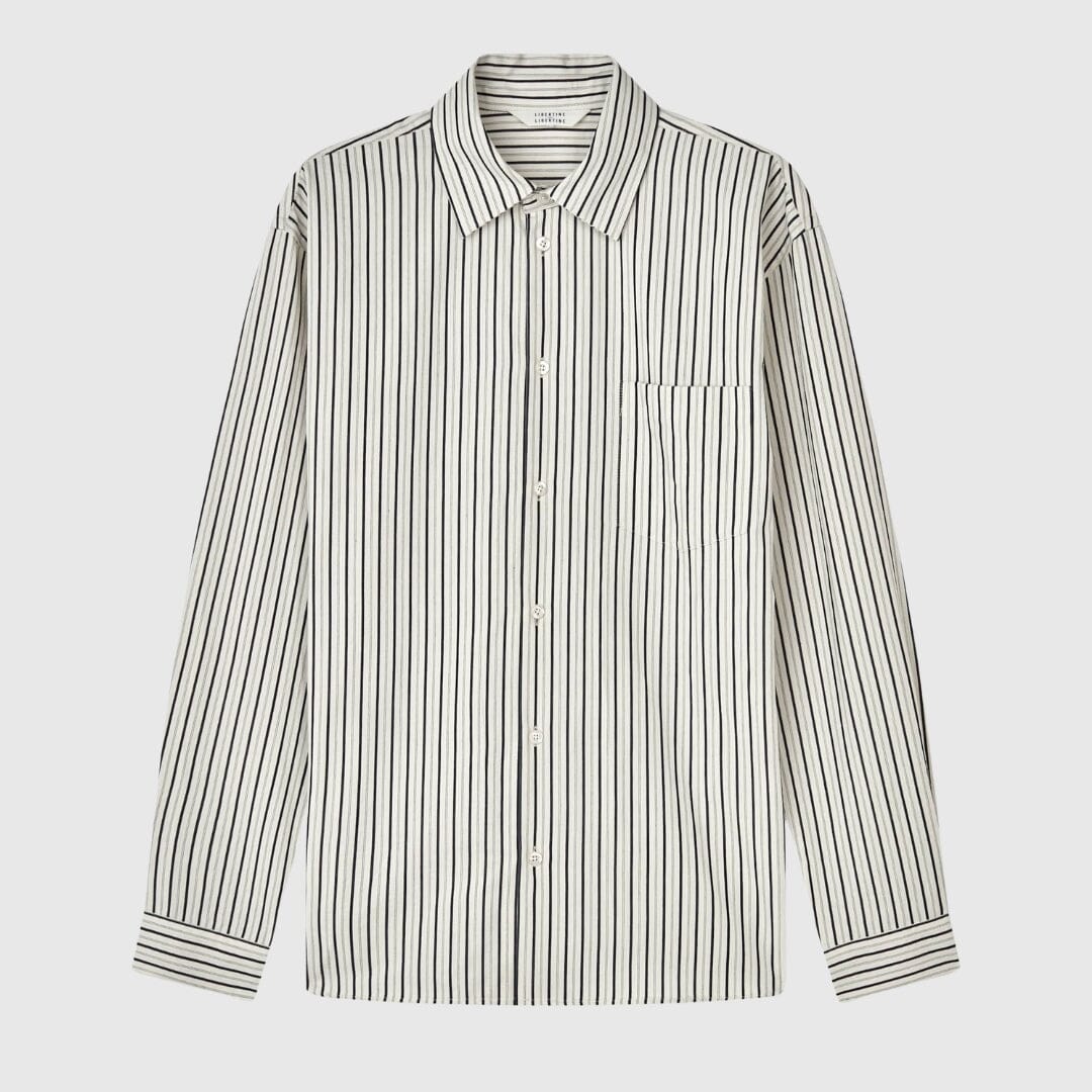 Libertine-Libertine Record Shirt - Black Stripe Shirt Libertine-Libertine 
