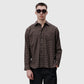 Libertine-Libertine Record Shirt - Brown Check Shirt Libertine-Libertine 