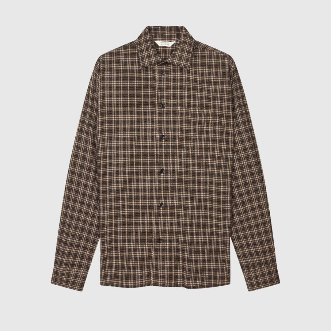 Libertine-Libertine Record Shirt - Brown Check Shirt Libertine-Libertine 