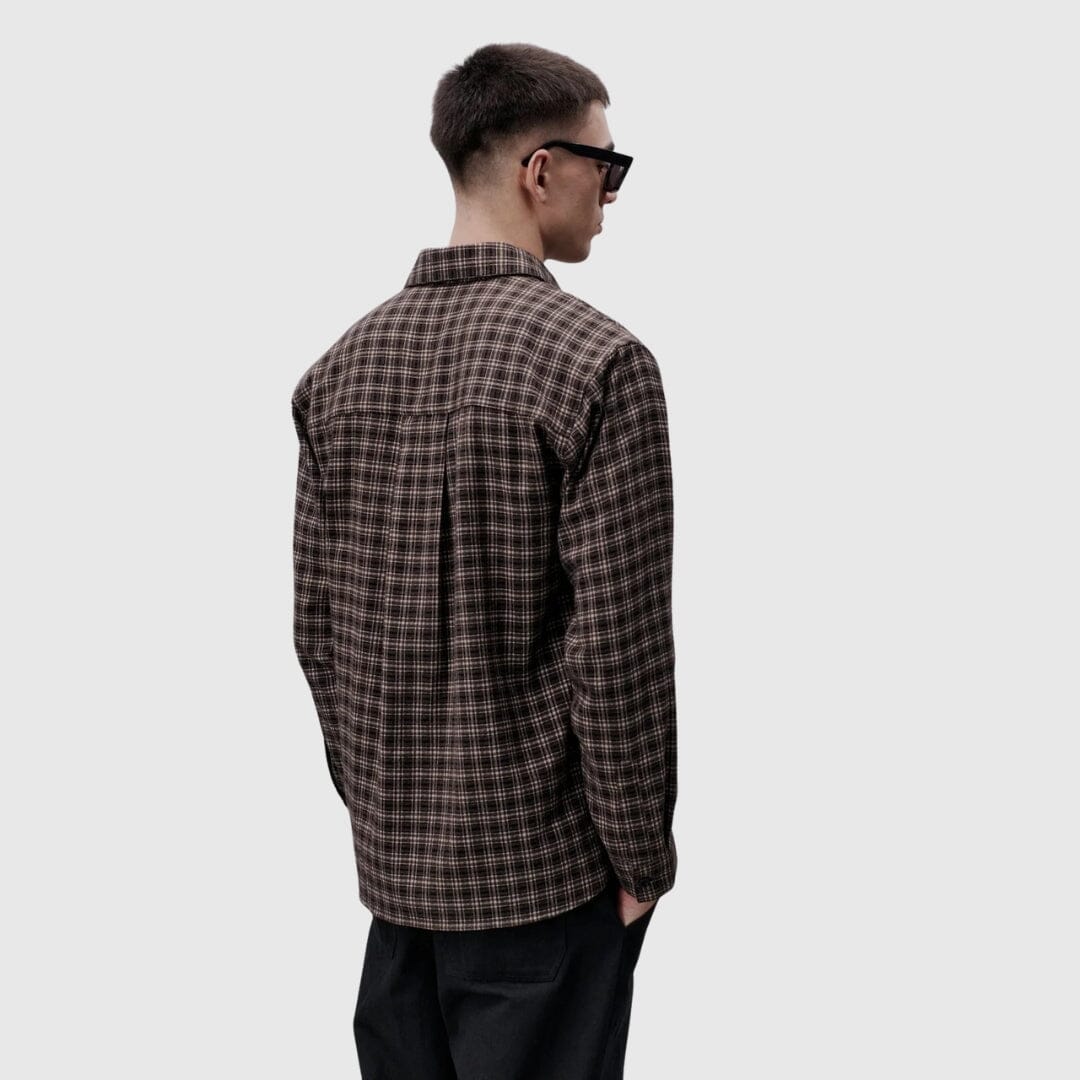 Libertine-Libertine Record Shirt - Brown Check Shirt Libertine-Libertine 