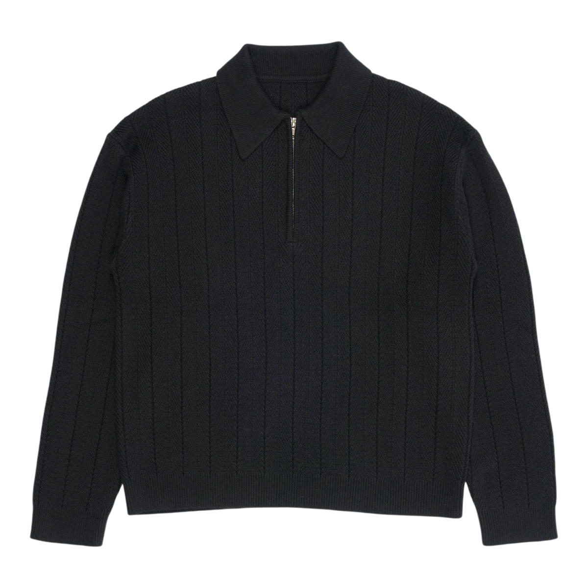 Libertine-Libertine - Scent 3651 Half Zip Knit - Black Libertine-Libertine 