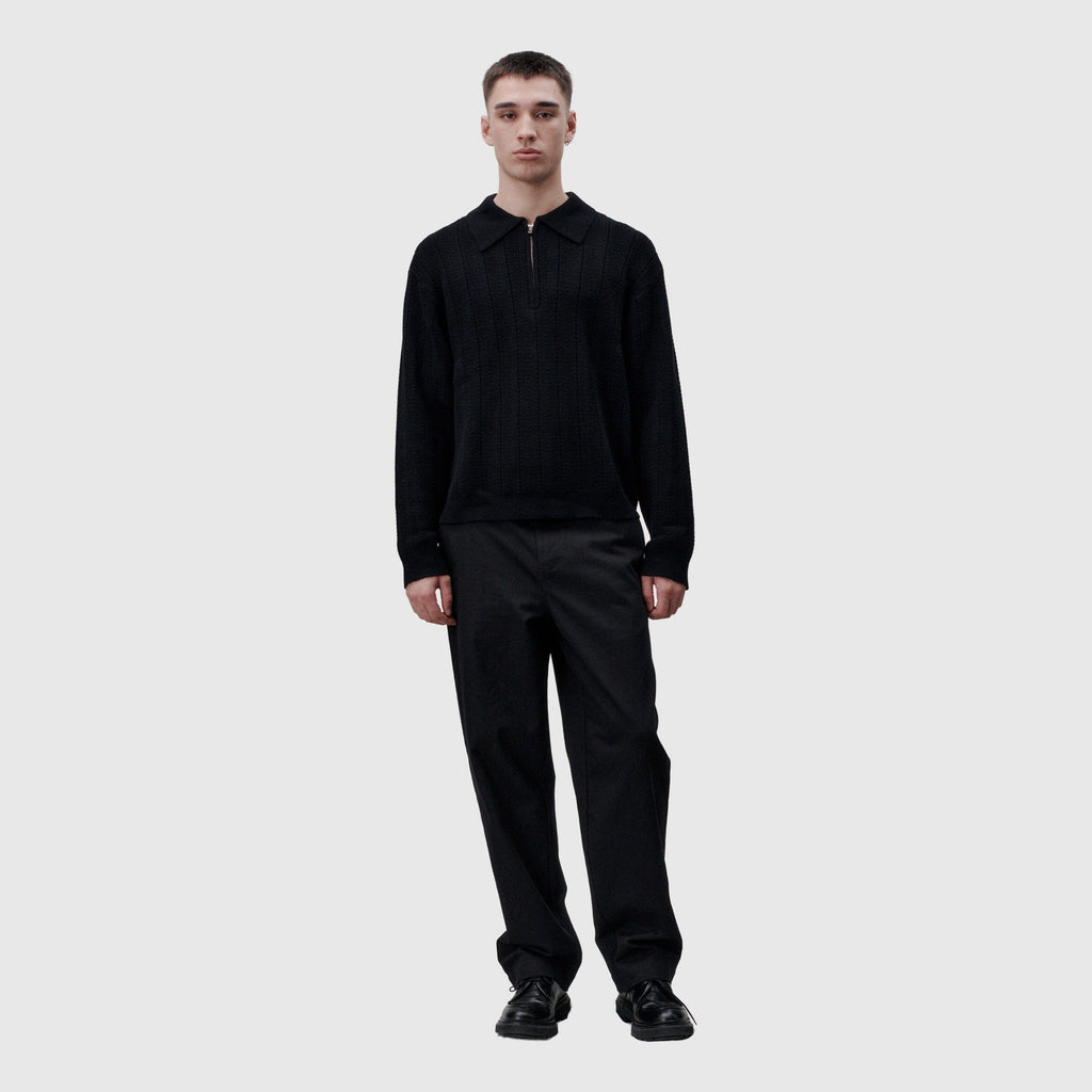 Libertine-Libertine - Scent 3651 Half Zip Knit - Black Libertine-Libertine 