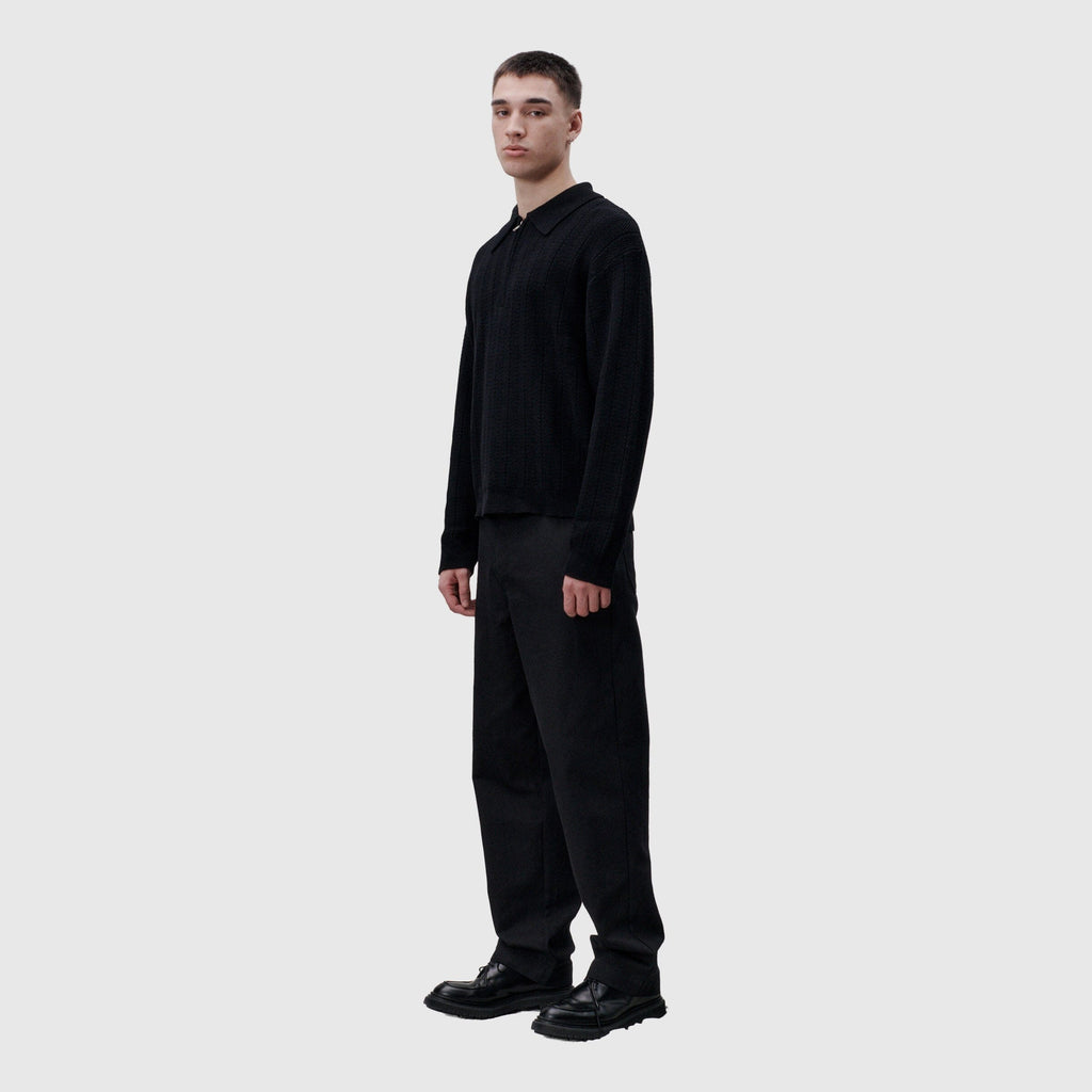 Libertine-Libertine - Scent 3651 Half Zip Knit - Black Libertine-Libertine 