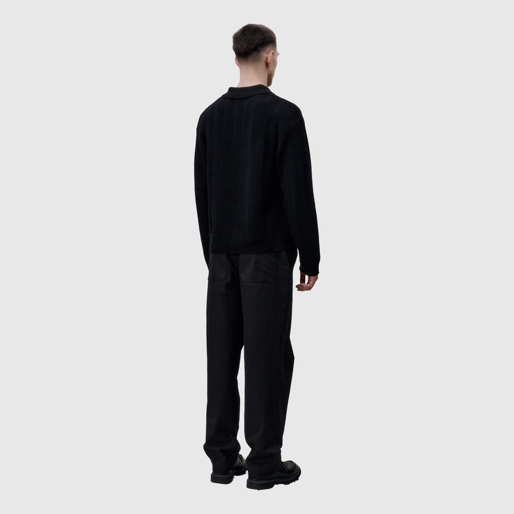Libertine-Libertine - Scent 3651 Half Zip Knit - Black Libertine-Libertine 