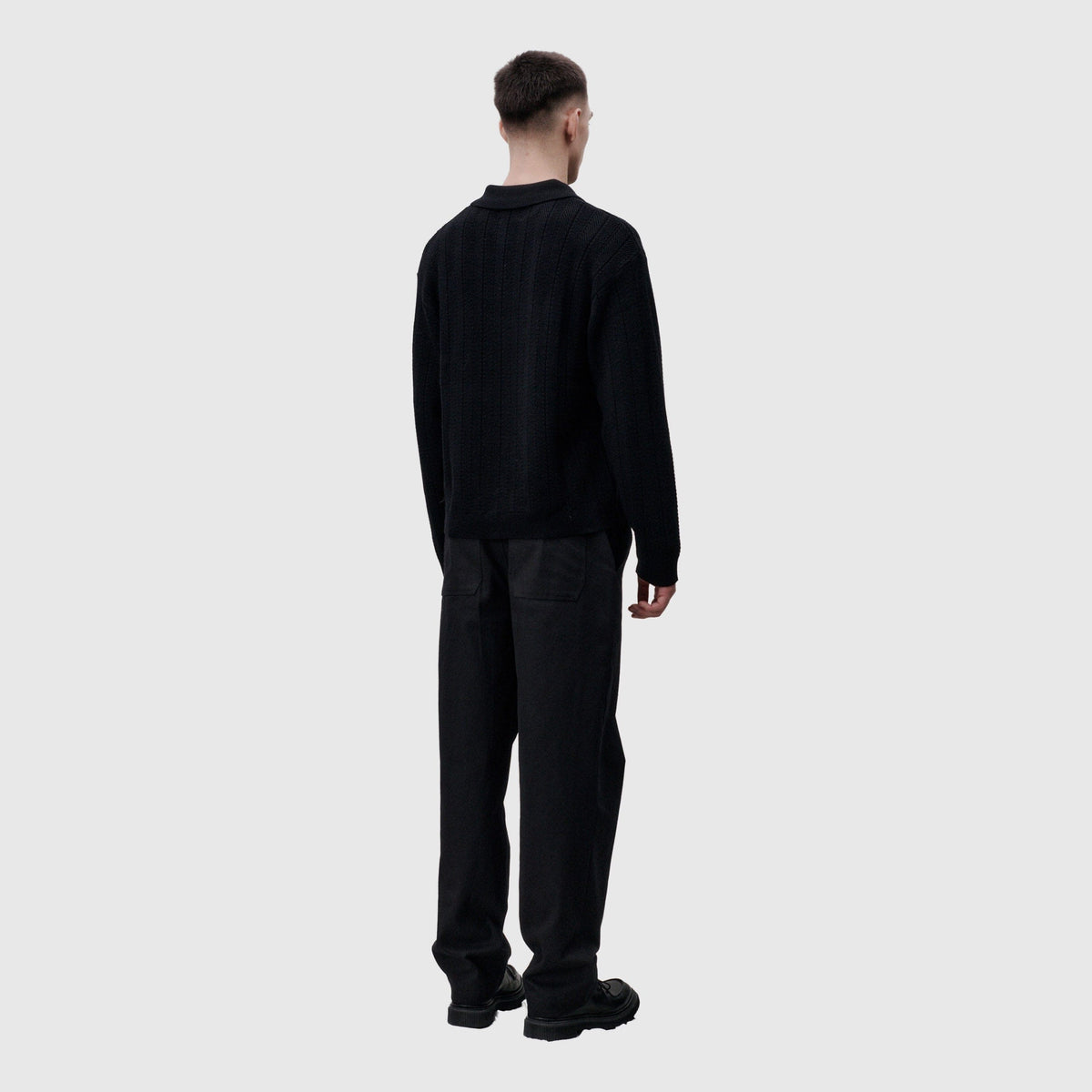 Libertine-Libertine - Scent 3651 Half Zip Knit - Black Libertine-Libertine 