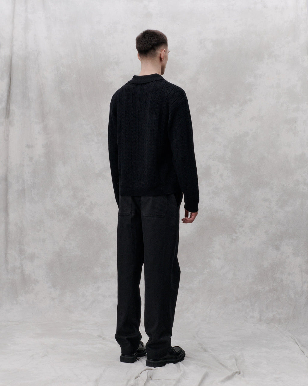 Libertine-Libertine - Scent 3651 Half Zip Knit - Black Libertine-Libertine 