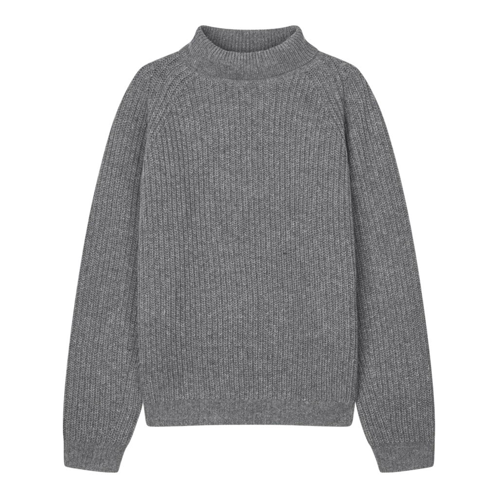 Libertine-Libertine - Session Rollneck - Grey Melange Genser Libertine-Libertine 