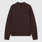 Libertine-Libertine Topanga Cable Knit - Dark Brown Knitwear Libertine-Libertine 