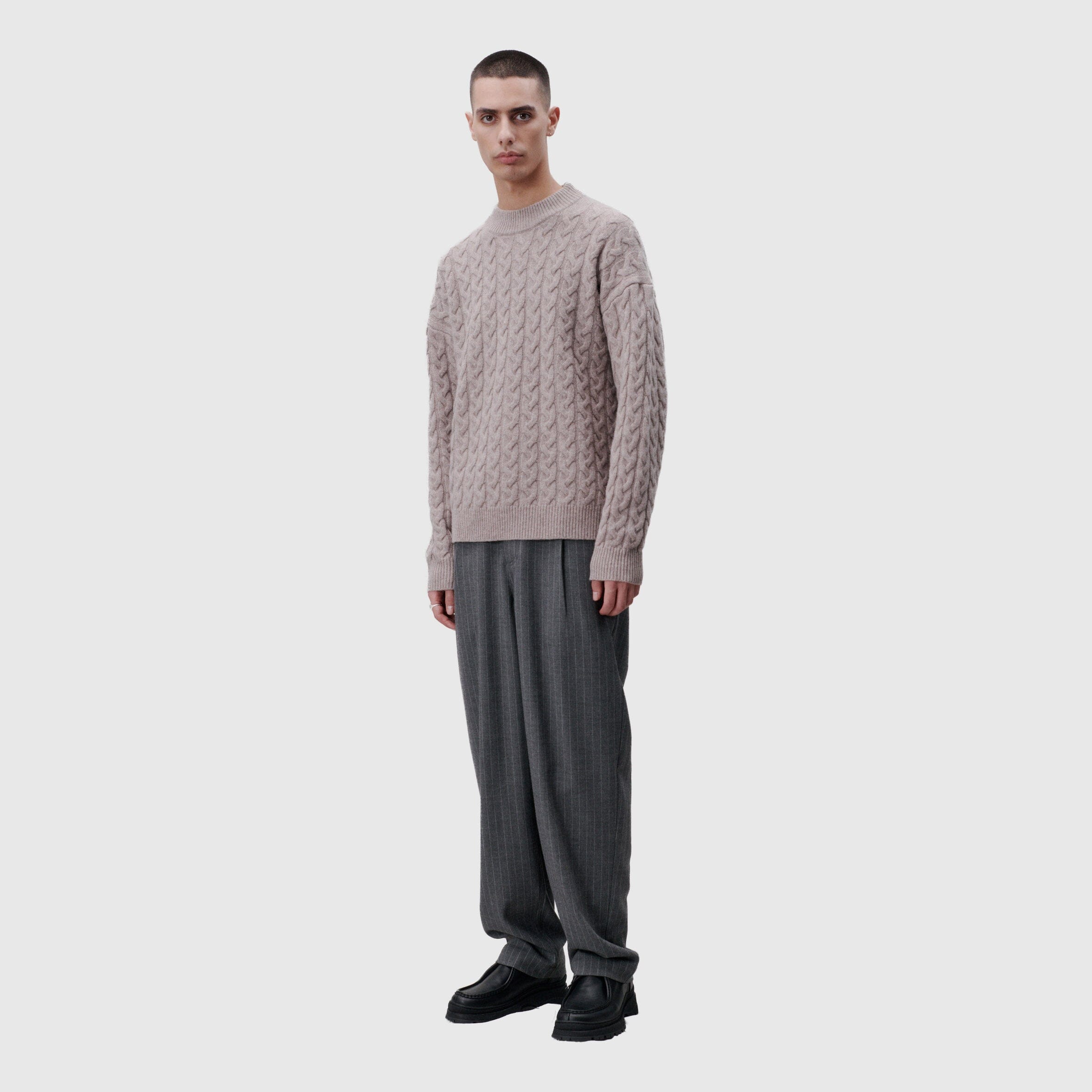 Libertine-Libertine Topanga Cable Knit - Sand Knitwear Libertine-Libertine 