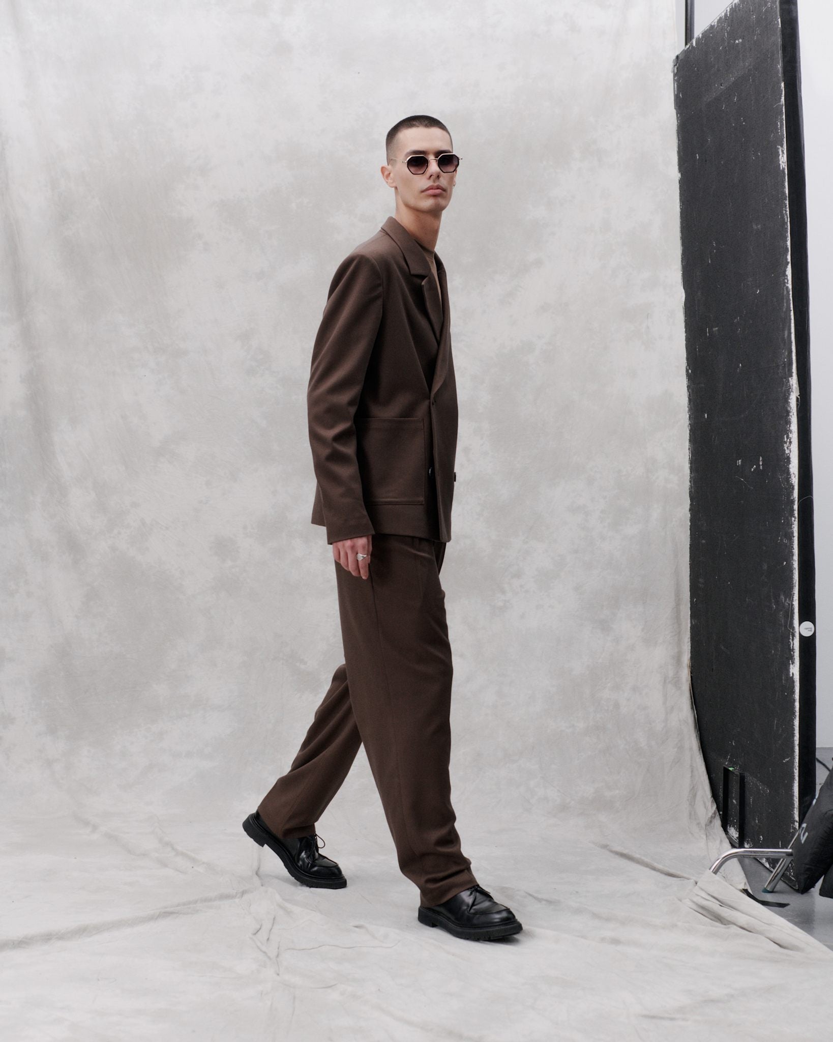 Libertine-Libertine Twill Agency Pants Chocolate Brown lifestyle image