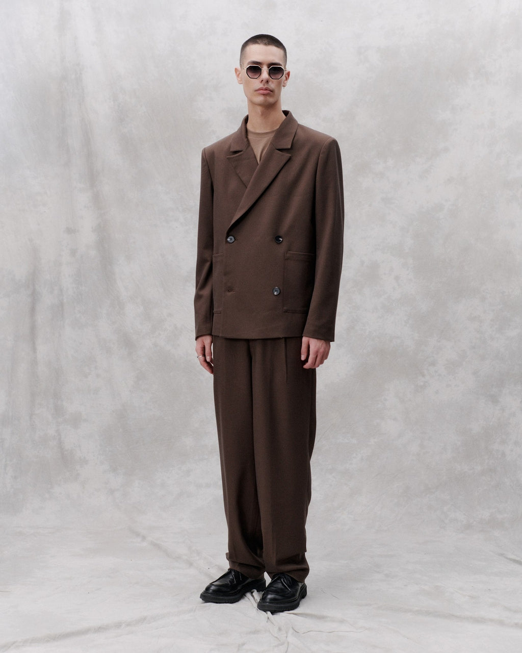 Libertine-Libertine Twill Agency Pants Chocolate Brown styled image
